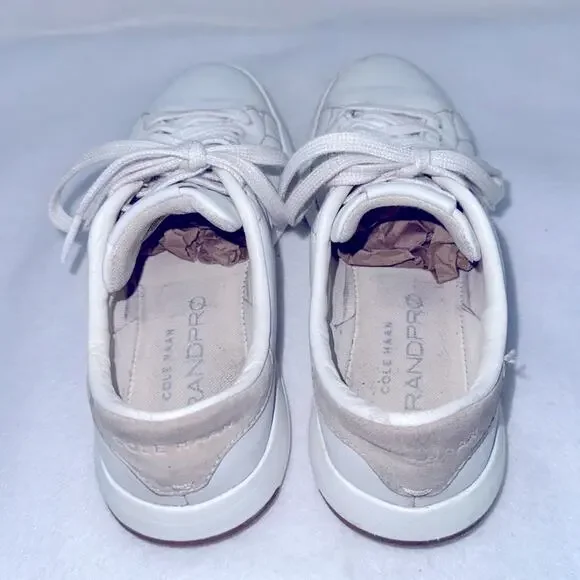 Women’s Cole Haan GrandPro Tennis Sneakers Optic White Leather size 6 - Picture 5 of 11